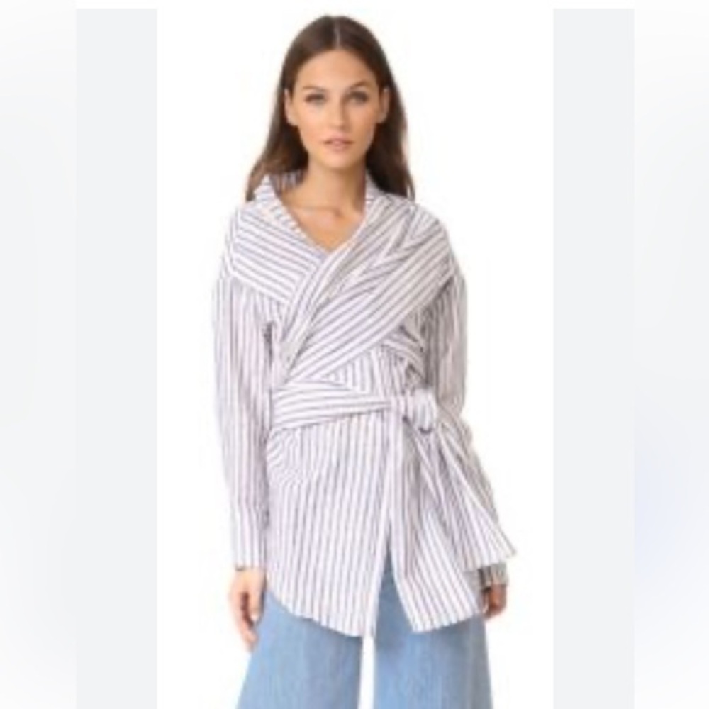 ACLER Wrap Kimono Linen blend Blouse